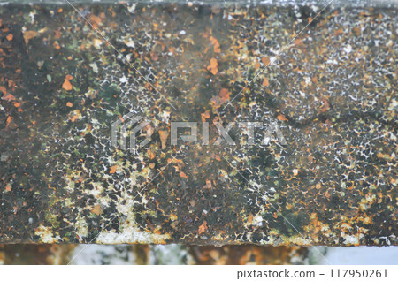 old wall or old fence or cement wall or brown wall , brown background or brown floor or brown texture or brown wallpaper 117950261