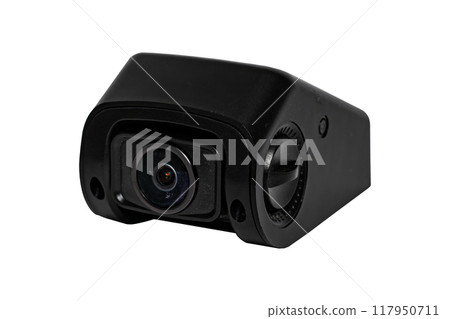 Modern car video camera isolated on transparent background 117950711