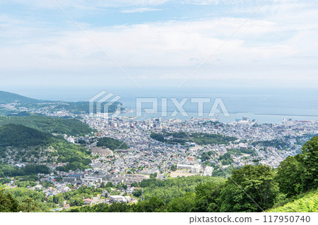 Otaru, Hokkaido, Summer Hokkaido, Popular tourist destination, Otaru cityscape as seen from Otaru Tenguyama Observatory 117950740