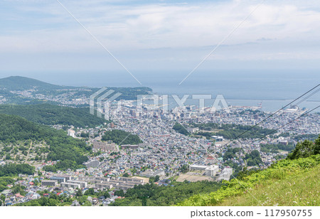 Otaru, Hokkaido, Summer Hokkaido, Popular tourist destination, Otaru cityscape as seen from Otaru Tenguyama Observatory 117950755