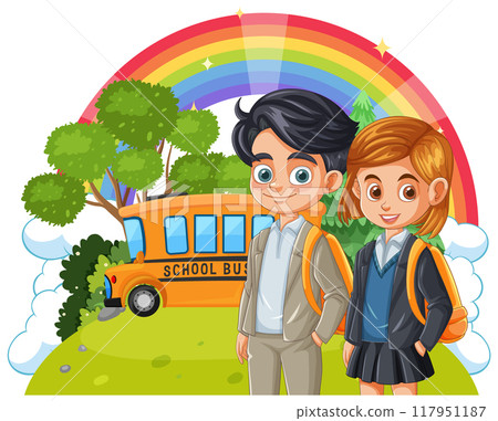 Children Going to School 117951187