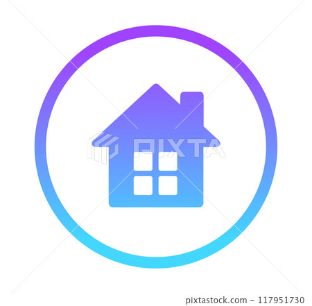 Blue-purple gradation|House mark Blue-purple gradation|House mark 117951730