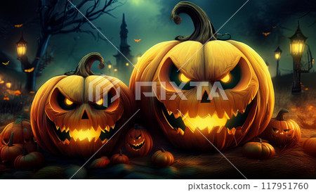 Halloween pumpkin 117951760