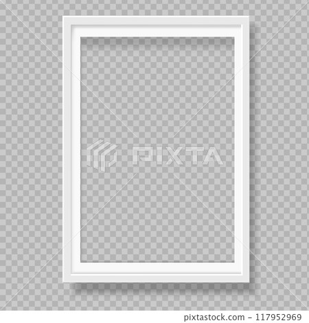 Empty white picture frame mockup template Empty white picture frame mockup template 117952969