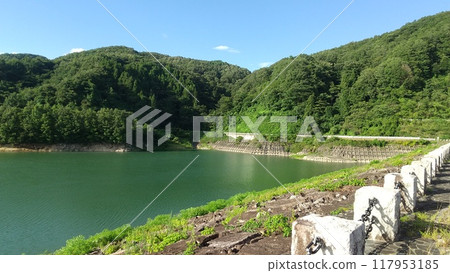宮城縣伊久郡丸森町歌川湖松房水壩 宮城縣伊久郡丸森町歌川湖松房水壩 117953185