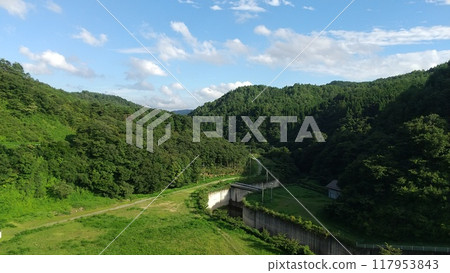 宮城縣伊宮郡丸森町松房水壩山側景觀 117953843