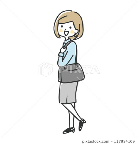 Woman commuting Woman commuting 117954109