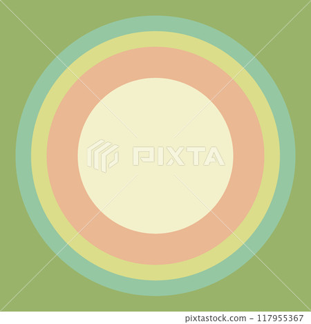 平面復古彩色彩色圓圈圓形背景框架材料 117955367