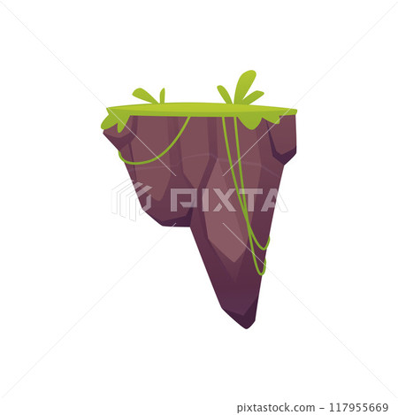 Floating island vector illustration for games Floating island vector illustration for games 117955669