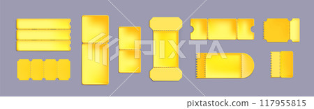Blank discount coupons set 117955815