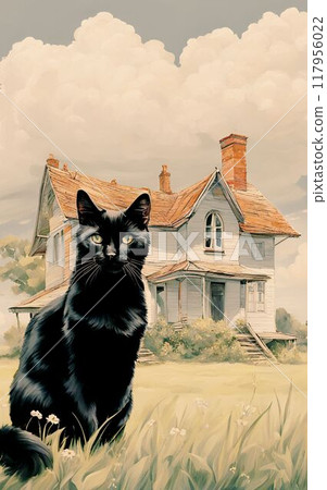 一隻來拜訪記憶之家的黑貓 117956022