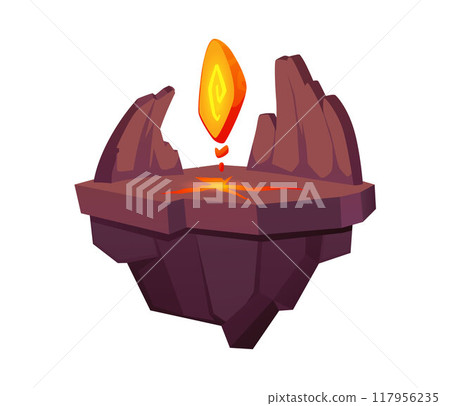 Magical island vector illustration for games 117956235