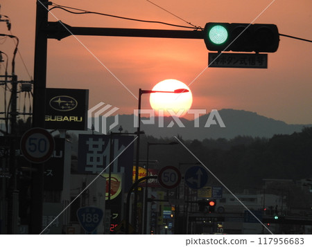 Sunset in the city Sunset in the city 117956683