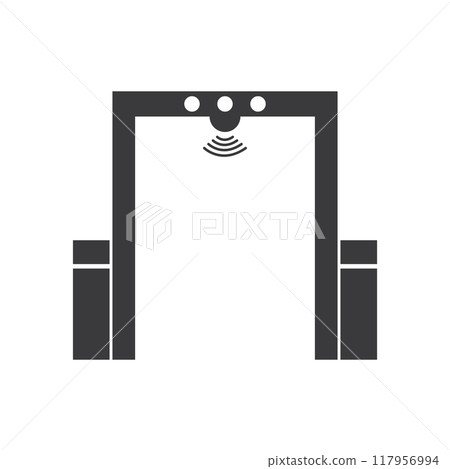 Detector icon flat design 117956994