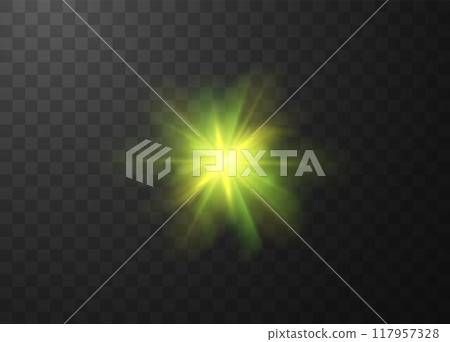 Starburst light vector illustration with glowing center Starburst light vector illustration with glowing center 117957328