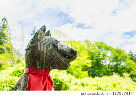 Satobo Inari Shrine, Chikuhoku Village, Koma Fox Satobo Inari Shrine, Chikuhoku Village, Koma Fox 117957414