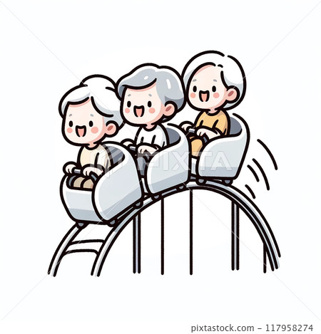 將生活比喻為過山車的插圖 117958274