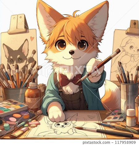 Illustration of a dog 117958909