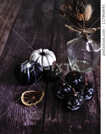 Halloween pumpkin ornament 117960645