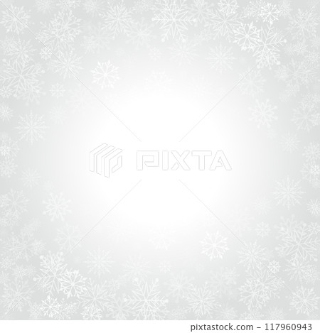 Christmas snowflakes and celebration light vector background 117960943