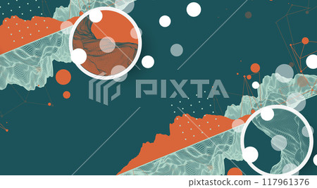 Trendy abstract wireframe mountain background. Modern science or technology art elements. Surface illustration. Vector hand drawn. Trendy abstract wireframe mountain background. Modern science or technology art elements. Surface illustration. Vector hand drawn. 117961376