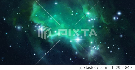 Space vector background with realistic nebula and shining stars. Magic colorful galaxy with stardust Space vector background with realistic nebula and shining stars. Magic colorful galaxy with stardust 117961840