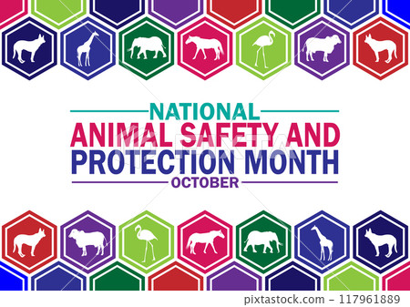 National animal safety and protection month, background National animal safety and protection month, background 117961889