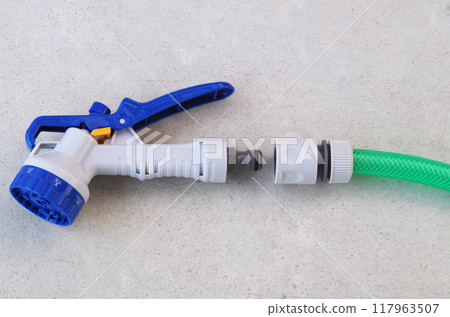 Water hose, shower nozzle and connecting parts for watering 117963507