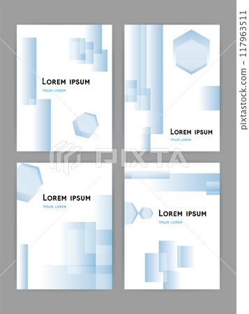 Abstract light blue gradient geometric pattern for cover design Abstract light blue gradient geometric pattern for cover design 117963511