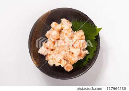 Shishamo雞蛋配明太子蛋黃醬 117964286