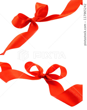 Set of Red Holiday Bows, isolated on transparent background Set of Red Holiday Bows, isolated on transparent background 117965242
