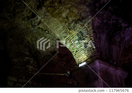 Substructures of Roman Historical Complex of the Palace of Diocletian, UNESCO world heritage site in Split, Croatia Substructures of Roman Historical Complex of the Palace of Diocletian, UNESCO world heritage site in Split, Croatia 117965676