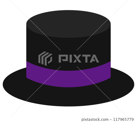 Halloween top hat illustration 117965779