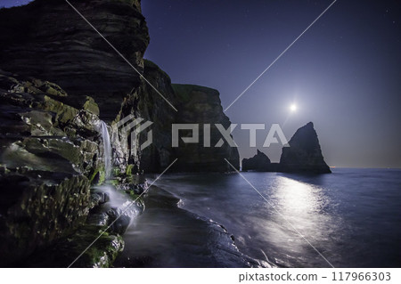 從房總半島禦宿大月海岸到新月星空和幻影瀑布 117966303