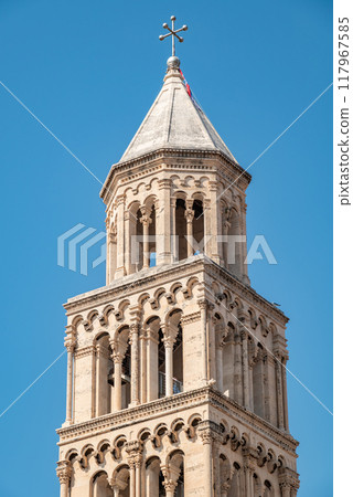 Cathedral of Saint Domnius in the Historical Complex of the Palace of Diocletian, UNESCO world heritage site in Split, Croatia Cathedral of Saint Domnius in the Historical Complex of the Palace of Diocletian, UNESCO world heritage site in Split, Croatia 117967585