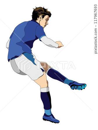 男足球員射門2 117967693