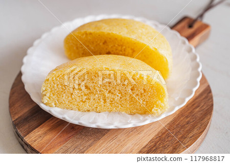 Steamed Japanese chestnut bread 117968817