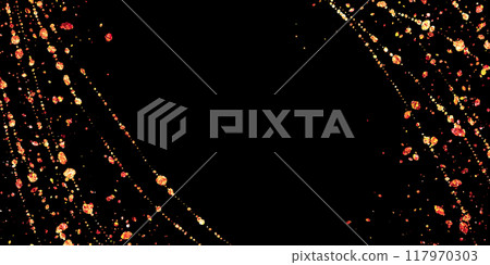 黑色背景上的紅色閃閃發光的插畫素材 117970303