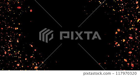 Reddish sparkling illustration material on a black background Reddish sparkling illustration material on a black background 117970320