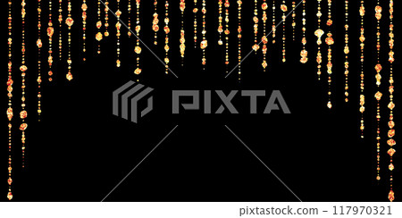 Reddish sparkling illustration material on a black background Reddish sparkling illustration material on a black background 117970321