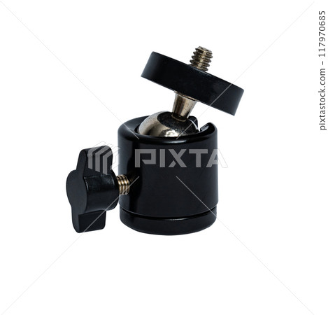 Head Ball Swivel Mount for Camera on Transparent Background Head Ball Swivel Mount for Camera on Transparent Background 117970685