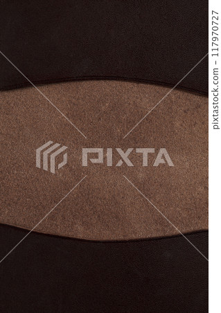 Texture of natural brown leather for products. 117970727