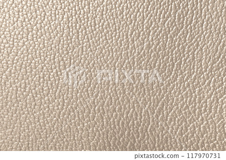 Texture of light beige leather close-up. 117970731