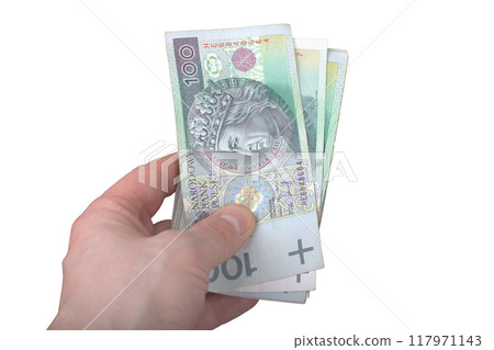 Polish 100 Zloty Notes in Red Wallet 117971143