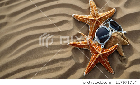 Top view of sand background on the beach. copyspace for text. Top view of sand background on the beach. copyspace for text. 117971714