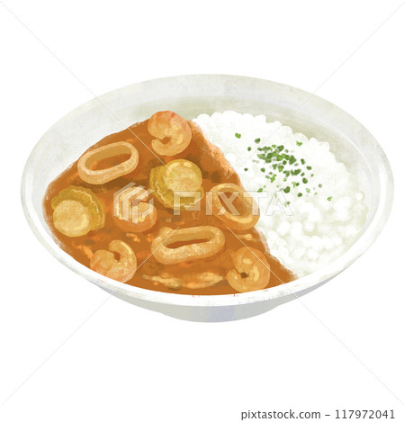 海鮮咖哩咖哩飯圖 海鮮咖哩咖哩飯圖 117972041