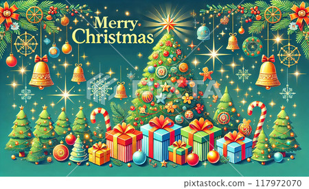 聖誕節背景材料 117972070