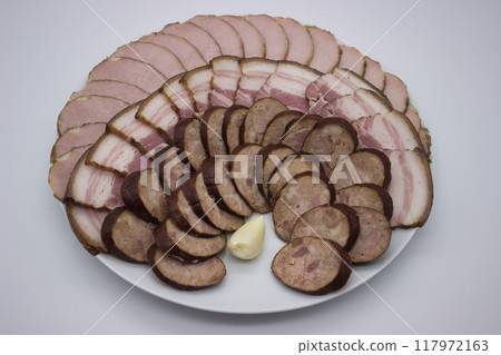 Assorted Smoked Meat Platter 117972163