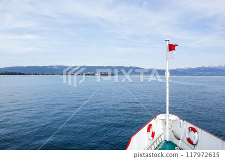 Boat trip on Lake Constance, Germany 117972615