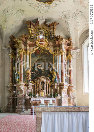 Parish church of Bregenz-St. Gallus in Bregenz, Austria on Lake Constance 117972931